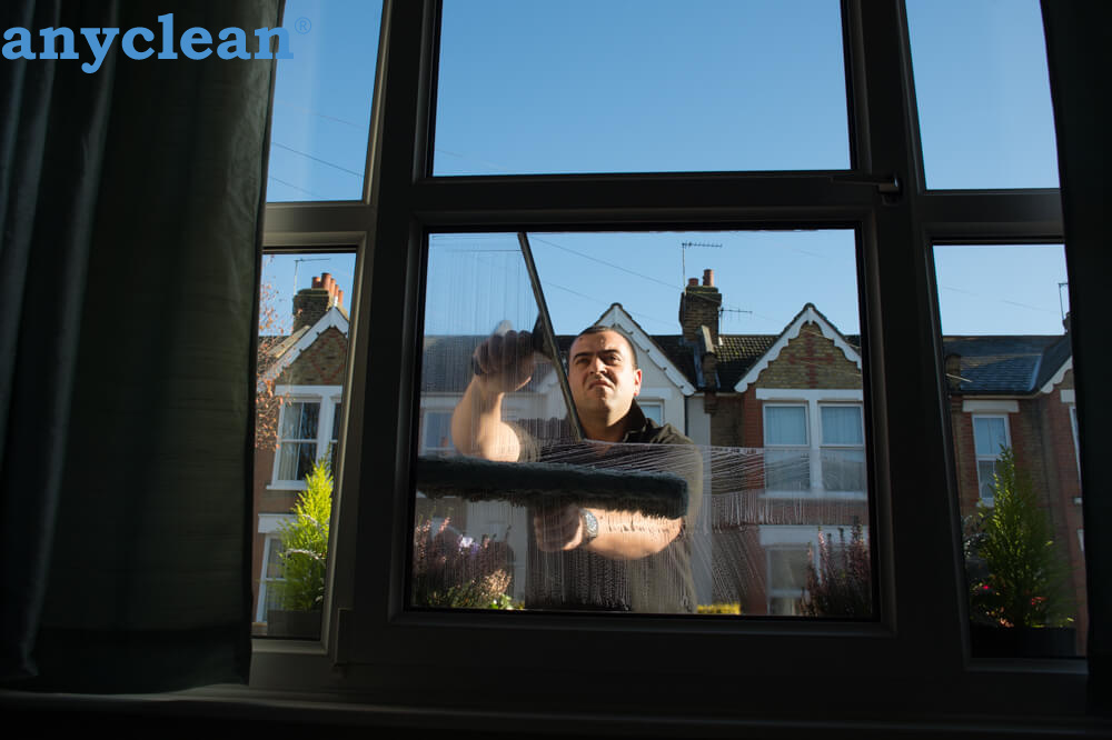 Detergent-free window polish around H2GH+7G London, United Kingdom