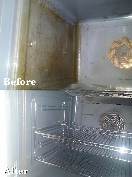 Excellent oven cleaning results in Hitchin